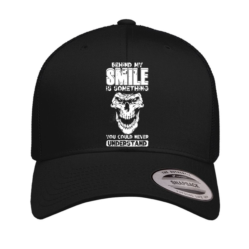 Behind My Smile Never Understand Depression Awaren Retro Trucker Cap by bimobimo | Artistshot