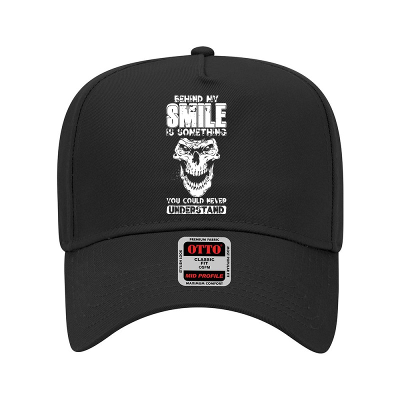 Behind My Smile Never Understand Depression Awaren Adjustable Baseball Cap by bimobimo | Artistshot