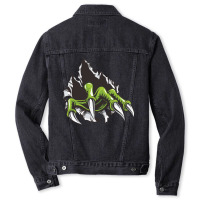 Green Monster Hand Men Denim Jacket | Artistshot