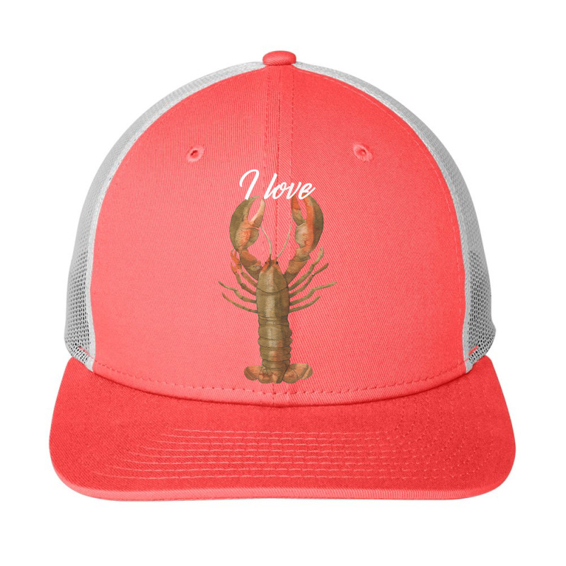 I Love Lobster Crustacean Lover T Shirt Snapback Trucker Cap | Artistshot