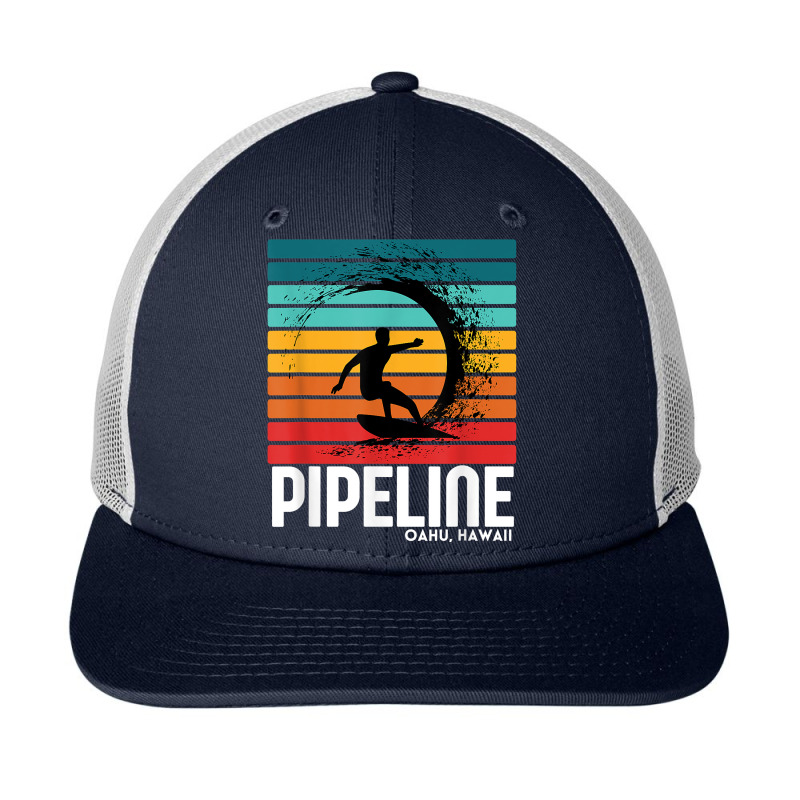 Surf Pipeline Oahu Beach Vintage Retro Surfing T Shirt Snapback Trucker Cap | Artistshot