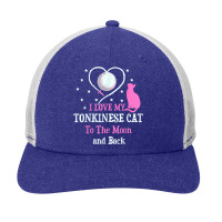 I Love My Tonkinese Cat To Moon Cat Lover Funny Kitten T Shirt Snapback Trucker Cap | Artistshot