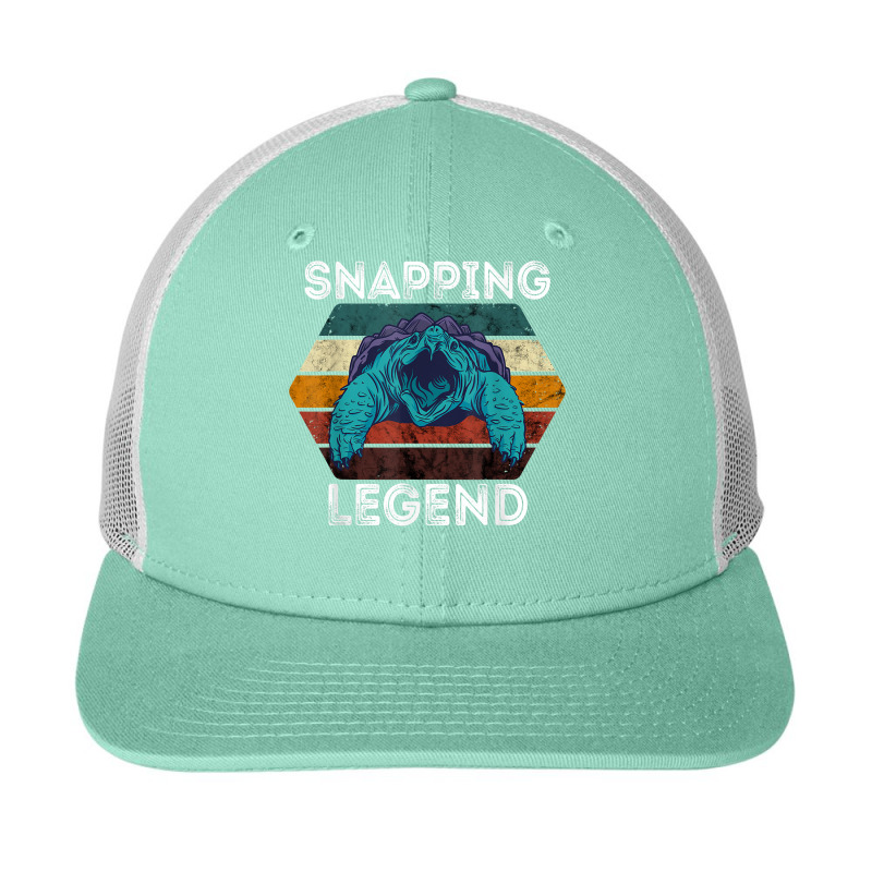 Snapping Legend Aligator Snapping Turtle Retro Reptile Lover T Shirt Snapback Trucker Cap | Artistshot