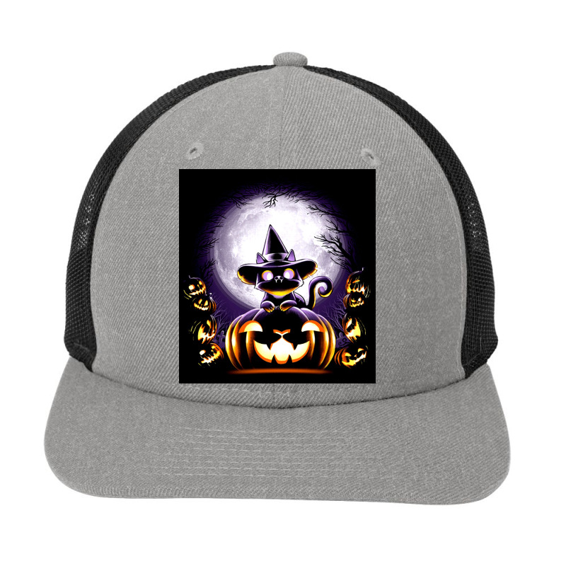 Witch Cat Night Snapback Trucker Cap by RamaArt | Artistshot