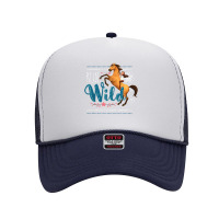 Kids Dreamworks Spirit Riding Free   Run Wild Kids T Shirt Foam Trucker Hat | Artistshot