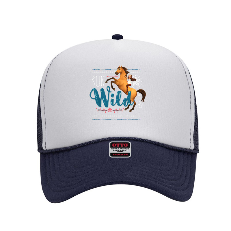 Kids Dreamworks Spirit Riding Free   Run Wild Kids T Shirt Foam Trucker Hat by caulkyuladdenrxi | Artistshot