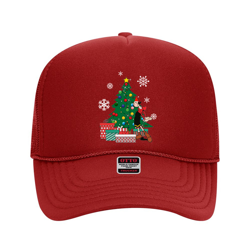 Olive Oyl Around The Christmas Tree Popeye Foam Trucker Hat | Artistshot