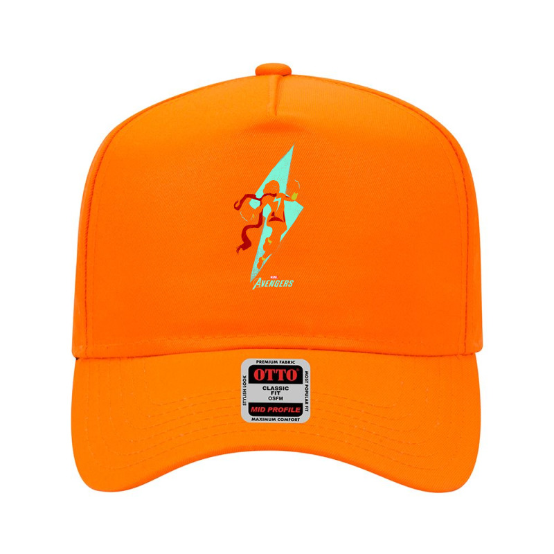 Ms Lightning Bolt Silhouette Adjustable Baseball Cap by LawrenceRisner | Artistshot