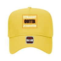 Straight Outta Janesville Wisconsin Usa Retro Vintage Humor T Shirt Adjustable Baseball Cap | Artistshot