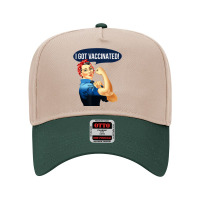 Pro Vaccine Vaccinated Rosie The Riveter Vaccinator T Shirt Adjustable Baseball Cap | Artistshot