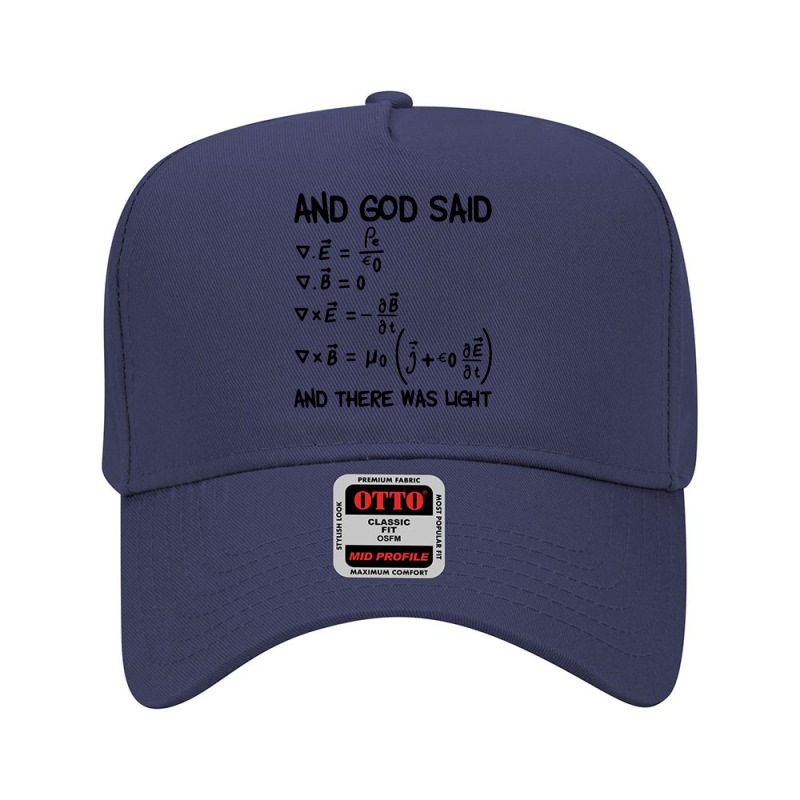 Maxwell Equations And God Said And There Was Light Pullover Hoodie Adjustable Baseball Cap by cm-arts | Artistshot