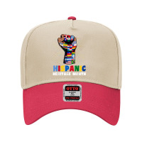 Hispanic Heritage Month Colorful Countries Flags Latinx Hand T Shirt Adjustable Baseball Cap | Artistshot