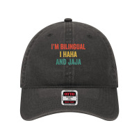 Im Bilingual I Haha And Jaja Funny Spanish Spanglish Teacher T Shirt Dyed Cap | Artistshot