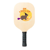 Ok I Pull Up At The Halloween Party Halloween Capybara Pickleball Paddle | Artistshot