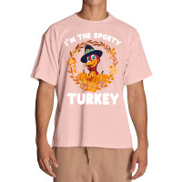 Thanksgiving Turkey I'm The Sporty Turkey Funny Turkey Day Gift Urban Heavy T-shirt | Artistshot