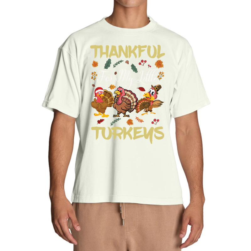 Thanksgiving Turkeythankful For My Littel Urban Heavy T-shirt | Artistshot