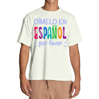 Dimelo En Espanol Bilingual Spanish Teacher Urban Heavy T-shirt | Artistshot