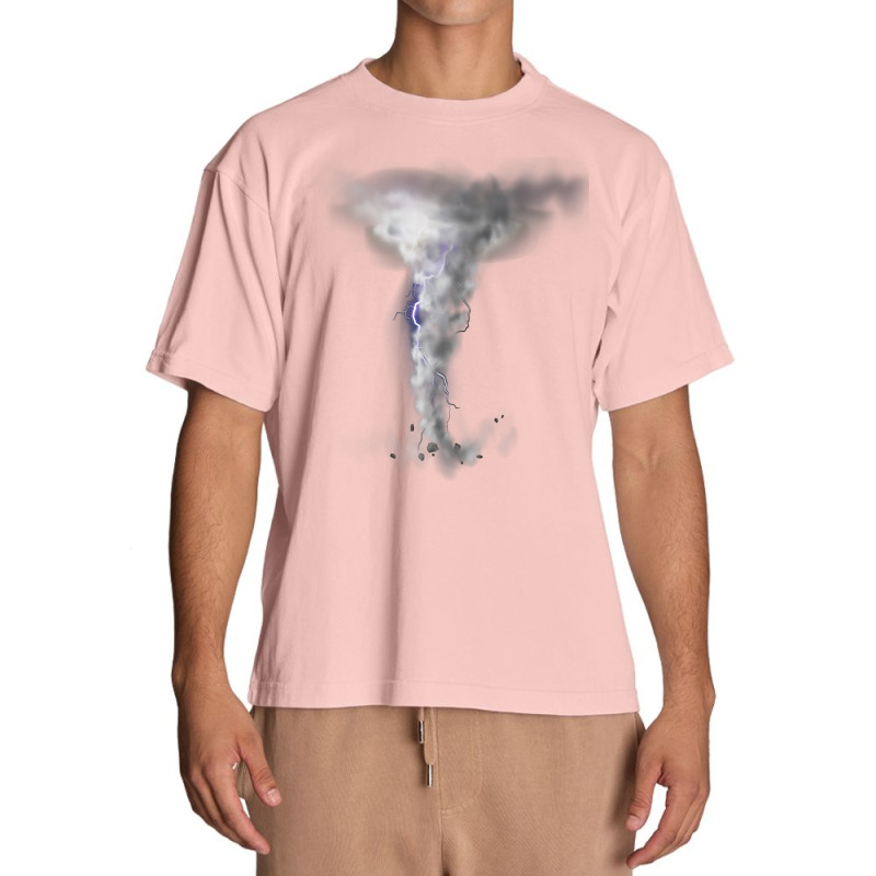 Tornado Hurricane Lightning Bolt Storm   Cloud Strikes Sky T Shirt Urban Heavy T-shirt by montistd | Artistshot