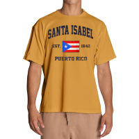 Santa Isabel Puerto Rico Vintage Boricua Flag Athletic Style Raglan Ba Urban Heavy T-shirt | Artistshot