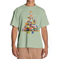 Christmas Library Tree Lights For Librarian And Book Lover Long Sleeve Urban Heavy T-shirt | Artistshot