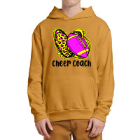 Cheer Coach Leopard Cheerleading Football Mom Urban Pullover Hoodie | Artistshot