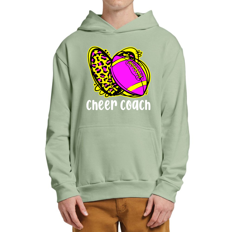 Cheer Coach Leopard Cheerleading Football Mom Urban Pullover Hoodie | Artistshot