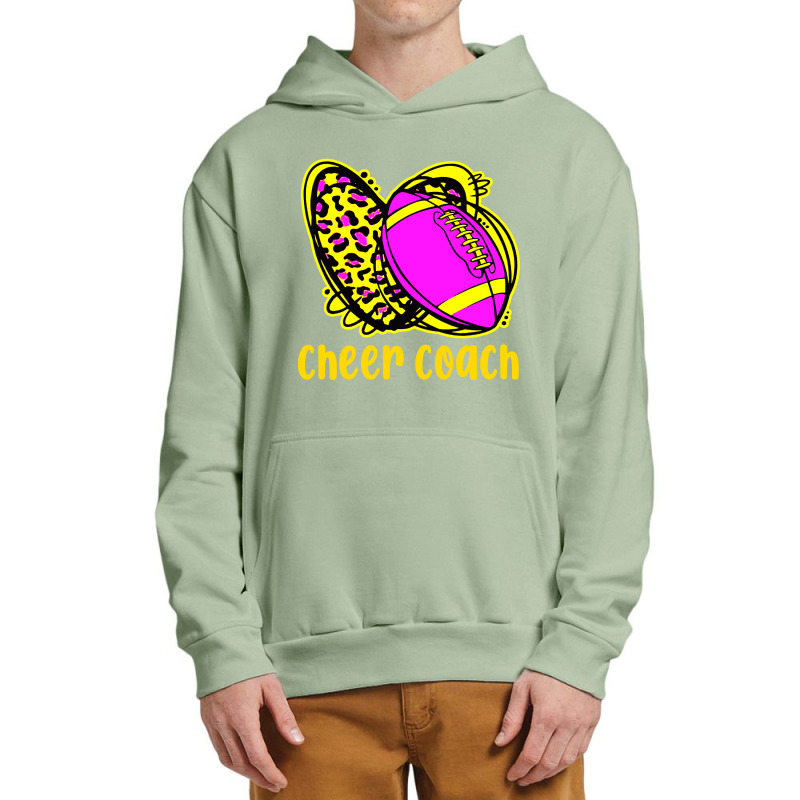 Cheer Coach Leopard Cheerleading Football Mom Urban Pullover Hoodie | Artistshot