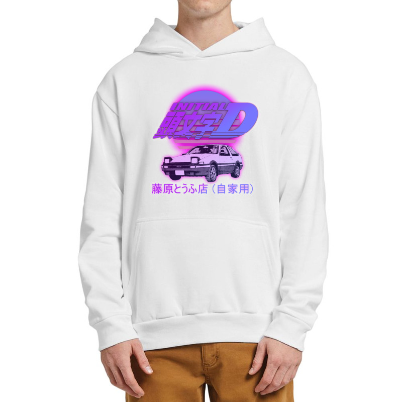 Initial D Ae86 Retro Synthwave Urban Pullover Hoodie | Artistshot