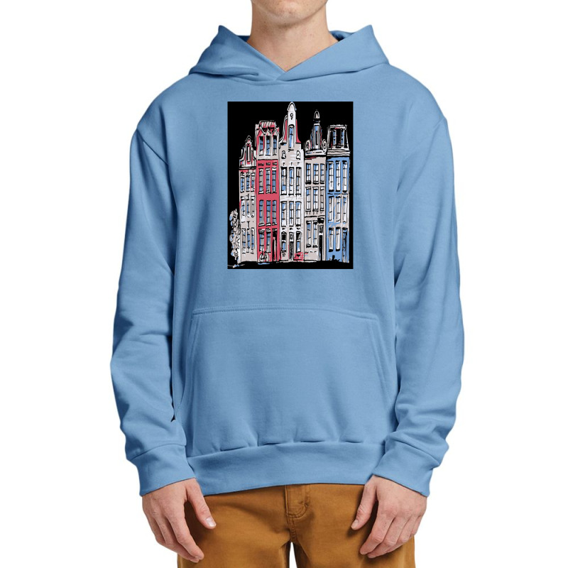 Cartoon Street Amsterdam Buildings Holland Urban Pullover Hoodie by AnitaBiegacki | Artistshot