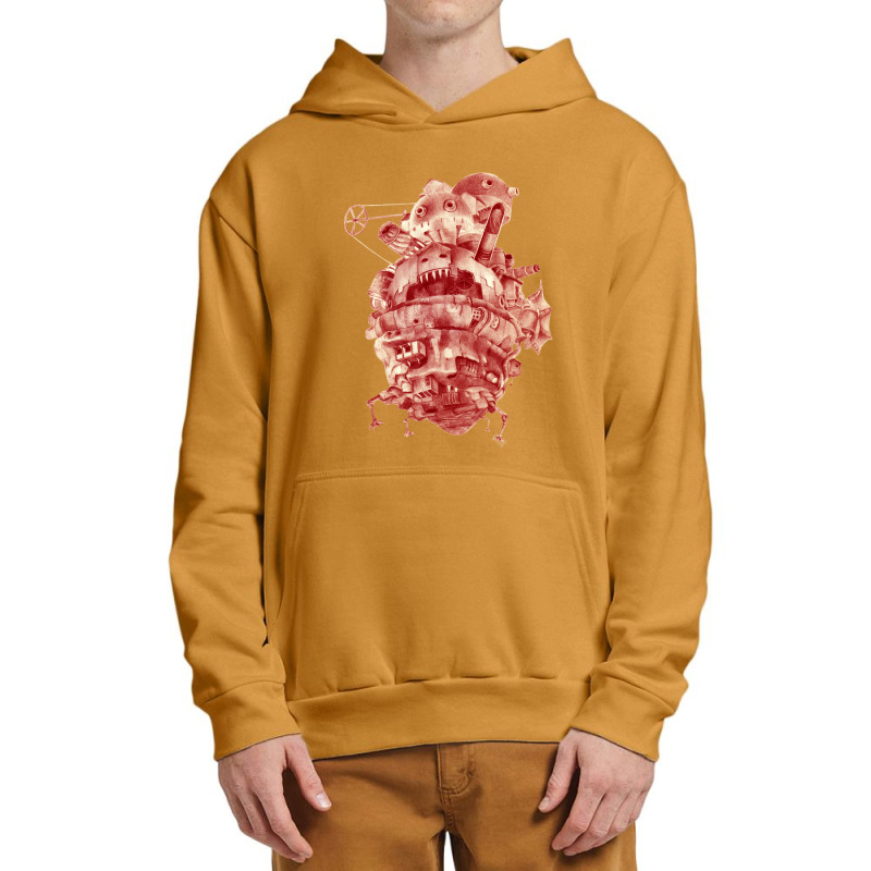 Howl_s Moving Castle In Red Urban Pullover Hoodie by cm-arts | Artistshot