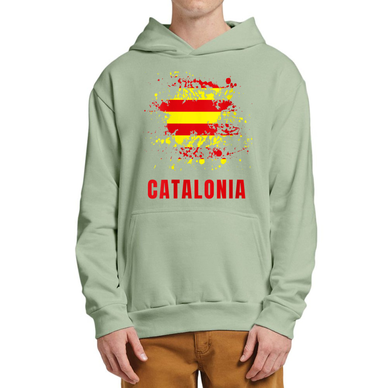 Womens Catalonia Retro Vintage Watercolors Sport Catalan Flag V Neck T Urban Pullover Hoodie by cm-arts | Artistshot