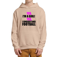 Yes I'm A Girl Urban Pullover Hoodie | Artistshot