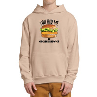 You Had Me At Chicken Sandwich Urban Pullover Hoodie | Artistshot