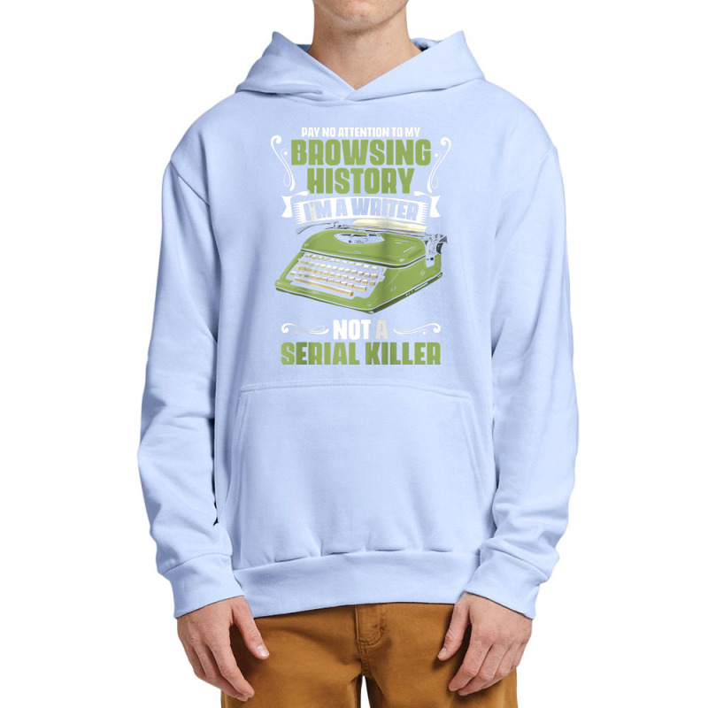 Pay No Attention To My Browsing History Funny Novel Novelist Raglan Ba Urban Pullover Hoodie by cm-arts | Artistshot