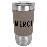 Noun Merci Thank You Translation Leatherette Tumbler | Artistshot