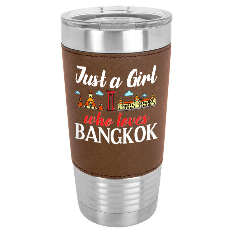 Bangkok Thailand City Trip Skyline Map Leatherette Tumbler by ROMAINEDWILEY | Artistshot