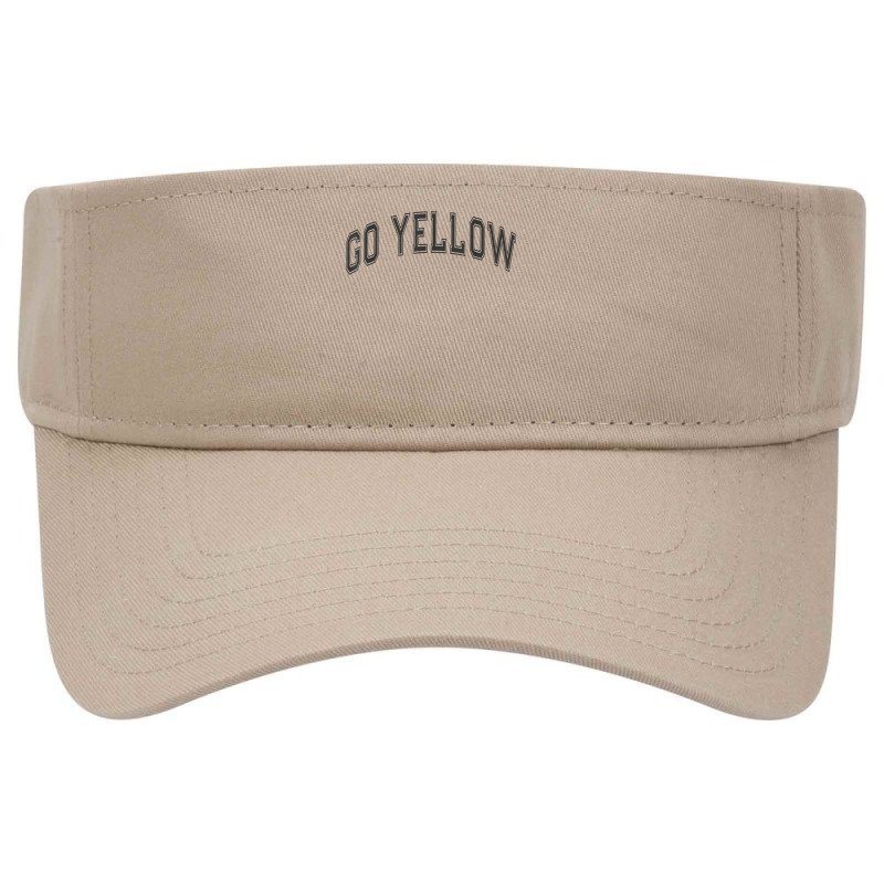 Go Yellow Team Summer Camp Competition Color Event War Game T Shirt Visor hat by cm-arts | Artistshot