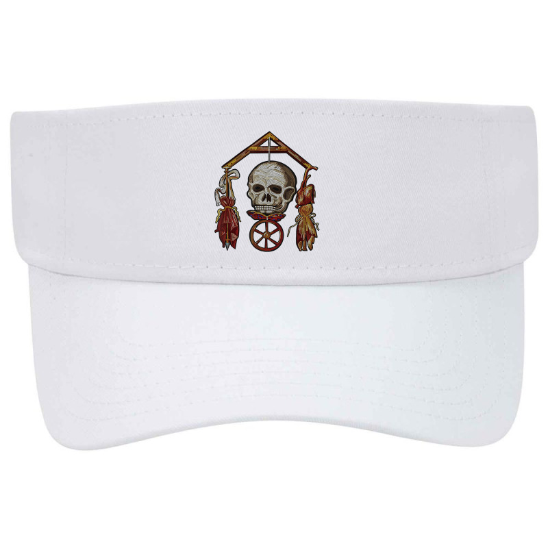 Roman Memento Mori Mosaic (black) Visor Hat | Artistshot