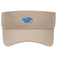 Blue Whale Tavern Distressed Visor Hat | Artistshot