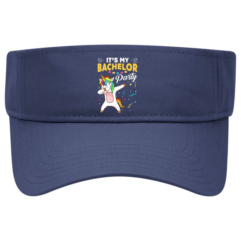 It's My Bachelor Party Unicorn Premium For Fans Visor Hat | Artistshot