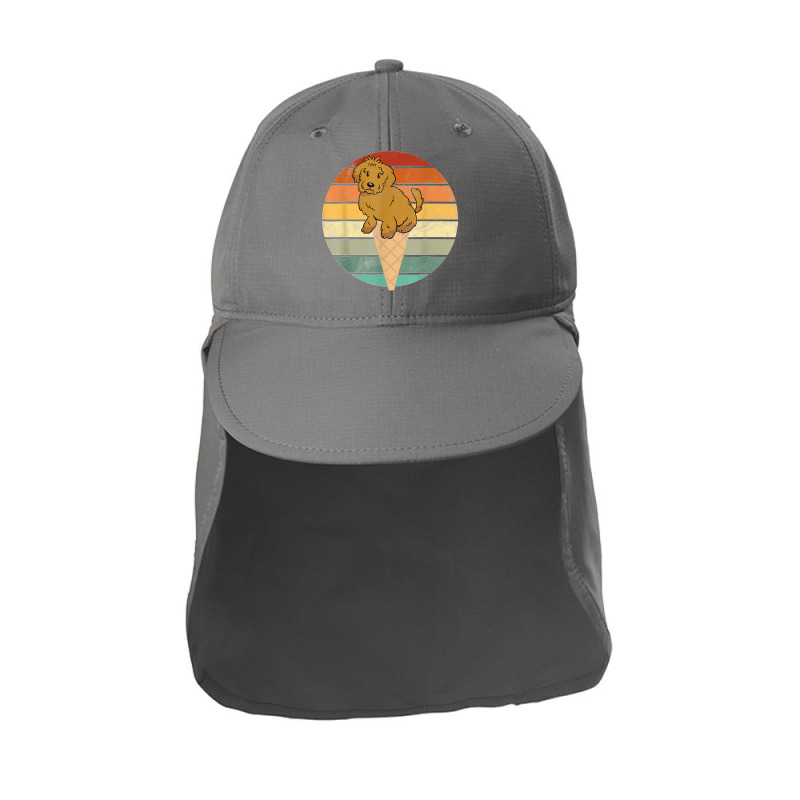 Chocolate Labs Cone Ice Cream Funny Dog Breed Lover Sun Shade Cap by EaglesonBonnie | Artistshot