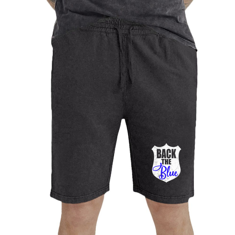 Back The Blue   Thin Blue Line Support Police Officer Premium Vintage Short | Artistshot