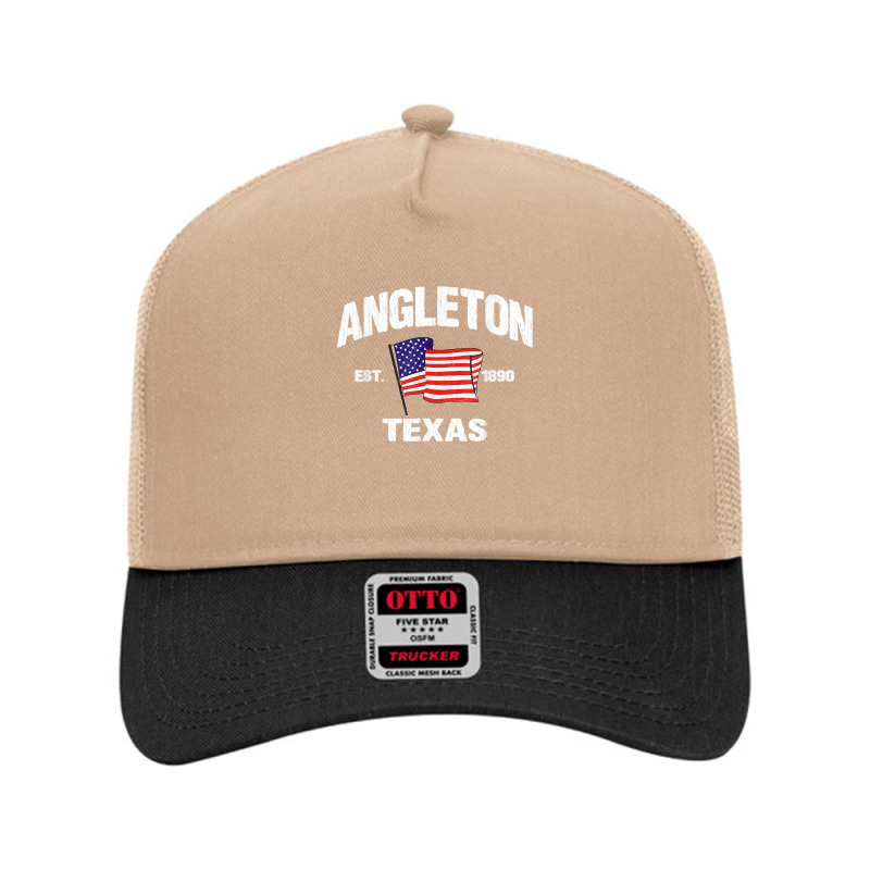 Angleton Texas Tx Usa Stars & Stripes Vintage Style Mesh Back Trucker Hat by WirtzRichard | Artistshot