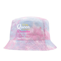 This Queen Was Born On December 7 Birthday High Heels T Shirt Tie Dyed Bucket Hat | Artistshot