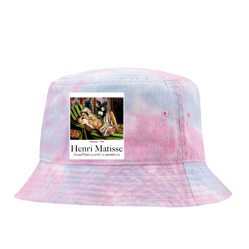 Henri Odalisque Exhibit Advertising Tie Dyed Bucket Hat by Mabel L | Artistshot