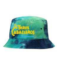 The Three Caballeros Title Card Tie Dyed Bucket Hat | Artistshot