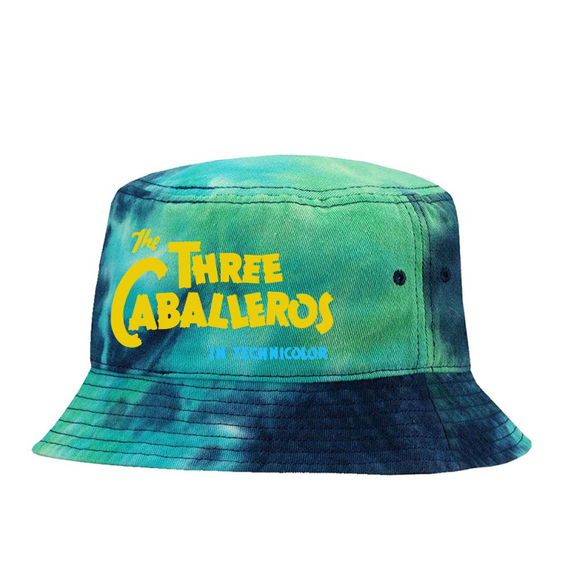 The Three Caballeros Title Card Tie Dyed Bucket Hat by Brigjen | Artistshot