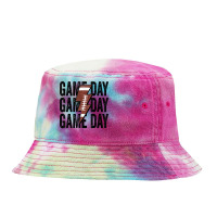 Vintage Game Day Football Lightning Bolt Funny Team Sport T Shirt Tie Dyed Bucket Hat | Artistshot