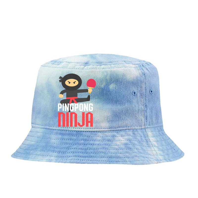 Funny Ping Pong Ninja Shirt Table Tennis T Shirt Tie Dyed Bucket Hat by bakien89 | Artistshot