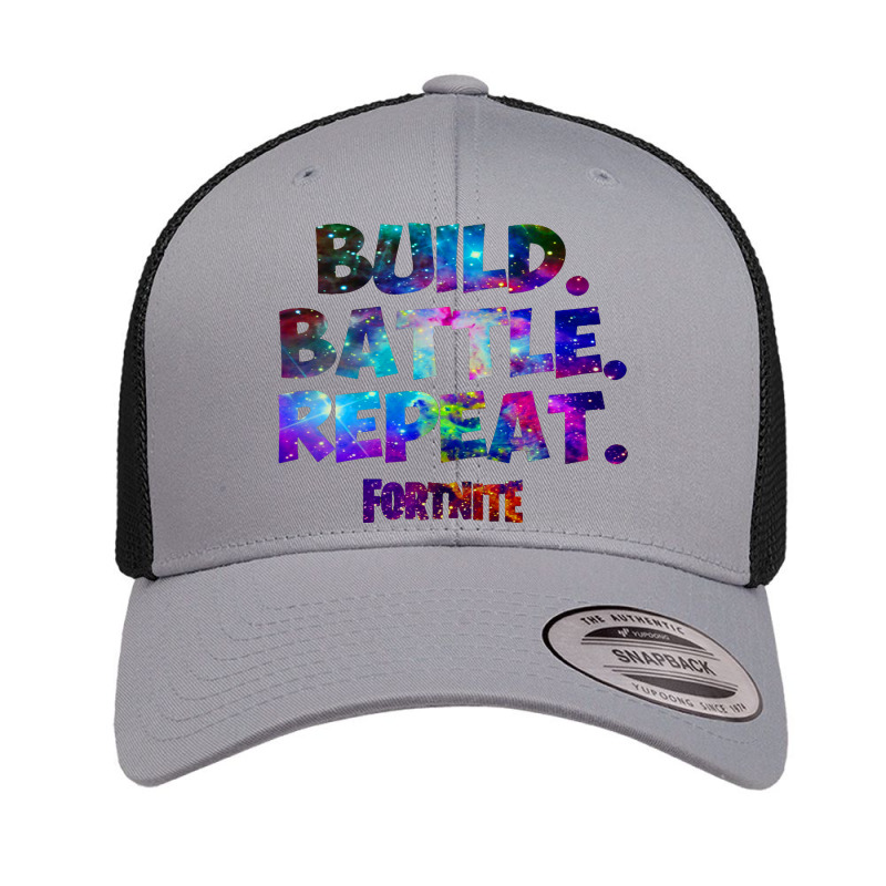 Build Battle Repeat Galaxy Nebula Retro Trucker Cap | Artistshot